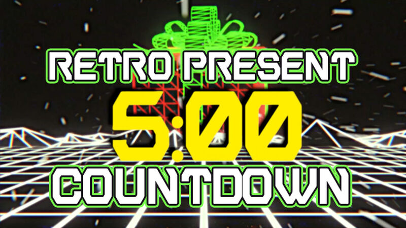 Retro Christmas Present Countdown
